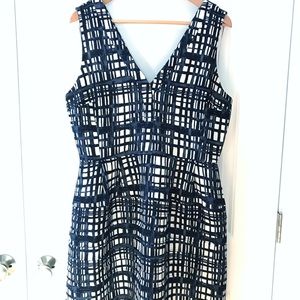 Madewell Navy Brushstrokes Dress Size 12